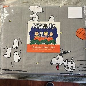 *NOT FOR SALE*PEANUTS Gray Queen Sheet Set